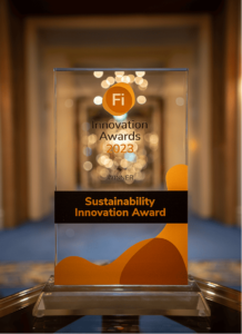 ofi vence o Prêmio de Inovação em Sustentabilidade Fi Europe para a ferramenta Planejador de Cenário de Carbono.