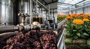 Bagaço de uva mostra potencial como biofertilizante para flores comestíveis